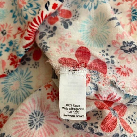 Sonoma Tank Top Women's Medium V-Neck Floral Sleeveless Printed Boho Shirt - Picture 7 of 8